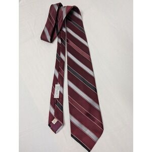 Carter Holmes Bergners Store Vintage Men's Tie Burgundy